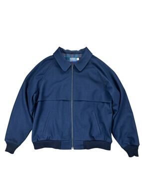 Pendleton Made in USA Virgin Wool Vintage Jacket Navy - Size XL